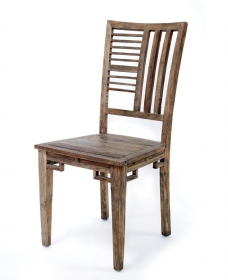 Scaun Industrial Red din metal si lemn Solid wood chair 