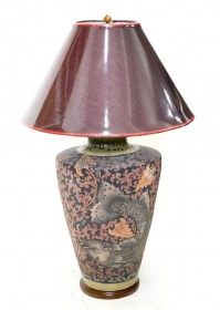 Veioza din lemn  Ceramic Thai lamp 