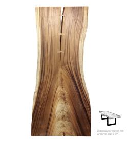  Masa dining - Blat din lemn masiv 199 cm
