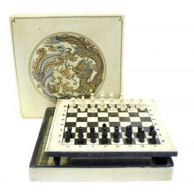 Maner din ceramica  Vintage BEIGE Chess