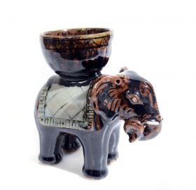 Suport Lumanare din ceramica pictata - Floare Suport Lumanare Elefant 