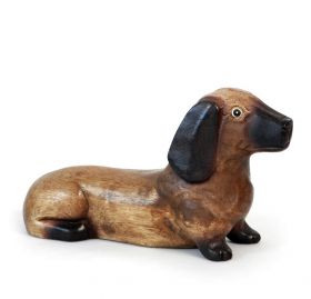 Statueta Peste si copil cu pepita prosperitatii Dog statuette 