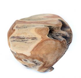 Gradina si Terasa Masuta/Taburet din lemn masiv - Monobloc