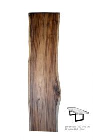 Masa Industriala - O, finisaj honey Masa dining - Blat din lemn masiv 300 cm