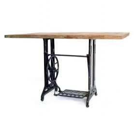 Masa Industriala - O, finisaj honey Industrial table / office desk - SINGER