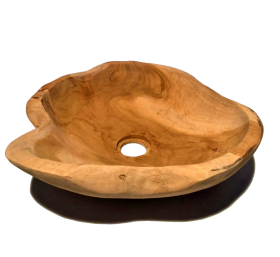 Lavoar din ceramica - T16-J008ALAV Handmade wooden sink - LAV18-50