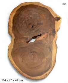 Masuta TIARA-A din lemn de tec si metal  Masa de cafea din lemn masiv no.20