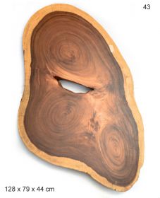 Masuta MALNI imbracata in piele  Masa de cafea din lemn masiv no.43