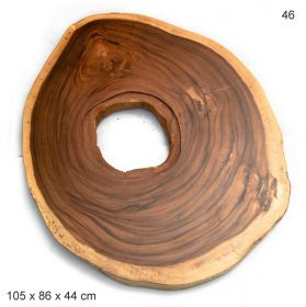 Masuta TIARA-A din lemn de tec si metal  Masa de cafea din lemn masiv no.46