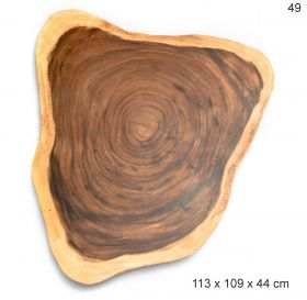 Masuta TIARA-A din lemn de tec si metal  Masa de cafea din lemn masiv no.49