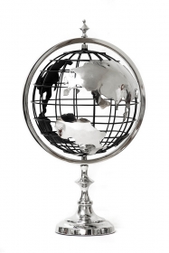 Glob metal Argintiu - DIS-9221 Metal globe Silver