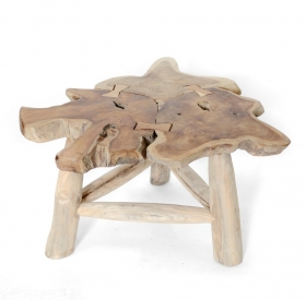 Masuta/Taburet din lemn masiv - Monobloc Masuta KEZIA  din lemn masiv
